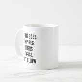 Benutzerdefinierter True Boss Kaffeetasse (Vorderseite Links)