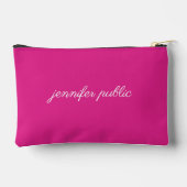 Benutzerdefinierter Typografikname oder Textvorlag Zubehörtasche (Rückseite)