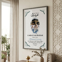 Benutzerdefinierter Umrah Mubarak-Fotoposter Islam Poster