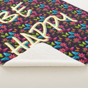 Benutzerdefinierter und personalisierter Bunter Sc Sherpadecke