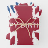 Benutzerdefinierter Unionsbuchsen Geschenkpapier Set (Beispiel)