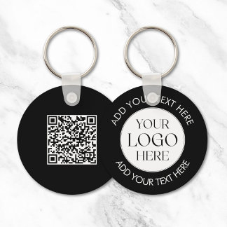 Benutzerdefinierter Unternehmens-Logo-QR-Code Mode Schlüsselanhänger