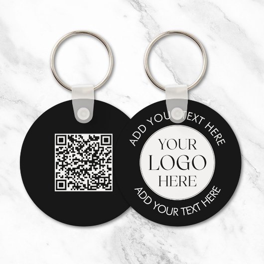 Benutzerdefinierter Unternehmens-Logo-QR-Code Mode Schlüsselanhänger