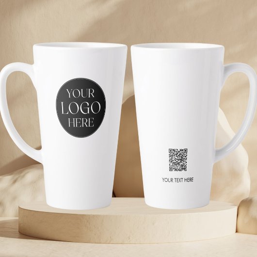 Benutzerdefinierter Unternehmens-Logo QR-Code Werb Milchtasse