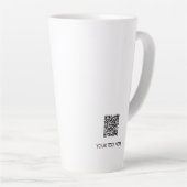 Benutzerdefinierter Unternehmens-Logo QR-Code Werb Milchtasse (Rechte Ecke)