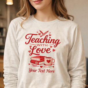 Benutzerdefinierter Unterricht mit Liebe Valentins Tri-Blend Shirt