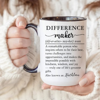 Benutzerdefinierter „Unterschieds-Marker“-Becher f Tasse