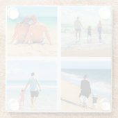 Benutzerdefinierter Untersetzer für Fotocollage (Rückseite)