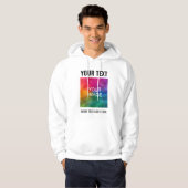Benutzerdefinierter Upload-Logo-Text hier Mens Wei Hoodie (Vorne ganz)