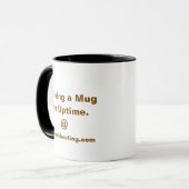Benutzerdefinierter Uptime-Becher – Uptime @ webwe Tasse (Vorderseite Links)