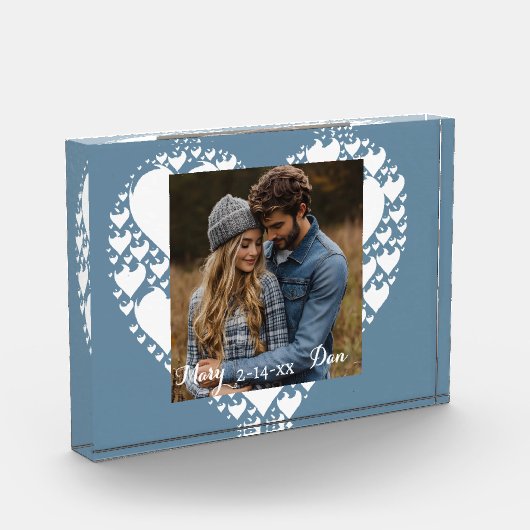 Benutzerdefinierter Valentinstag-Foto-Block Fotoblock (Links)