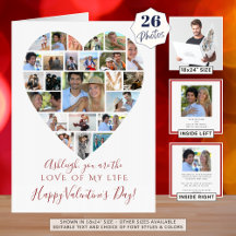 Benutzerdefinierter Valentinstag für Heftfotocolla