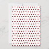 Benutzerdefinierter Valentinstag für Heftfotocolla Feiertagskarte (Rückseite)