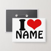 Benutzerdefinierter Valentinstag I Liebe Herz Button (Vorderseite/Rückseite)