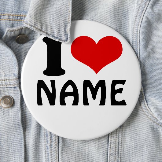 Benutzerdefinierter Valentinstag I Liebe Herz Button (Beispiel)