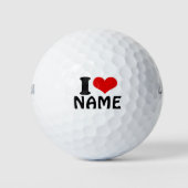 Benutzerdefinierter Valentinstag I Liebe Herz Golfball (Vorderseite)