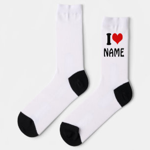 Benutzerdefinierter Valentinstag I Liebe Herz Socken