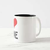Benutzerdefinierter Valentinstag I Liebe Herz Zweifarbige Tasse (VorderseiteRechts)