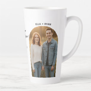 Benutzerdefinierter Valentinstag Paarname & Bild Milchtasse