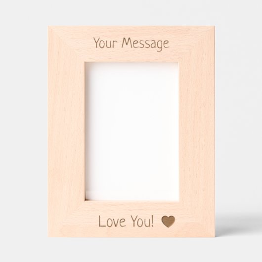 Benutzerdefinierter Valentinstag Personalisiertes Geätzte Rahmen (Vorderseite)