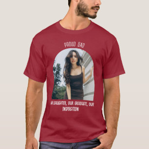 Benutzerdefinierter Vater Abschluss Foto T - Shirt
