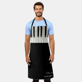 Benutzerdefinierter Vater Bester  je Piano-Tastatu Schürze (Getragen)