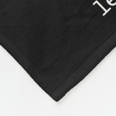 Benutzerdefinierter Vater - BildCollage Schwarz Fleecedecke (Ecke)