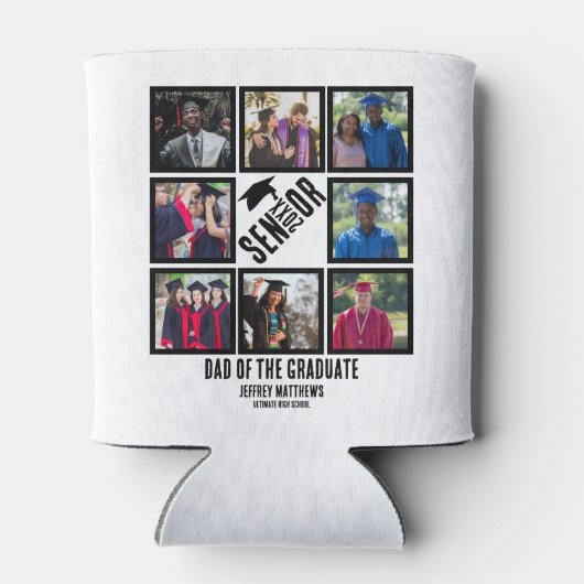 Benutzerdefinierter Vater des Senior-Absolventen 8 Dosenkühler (Rückseite)