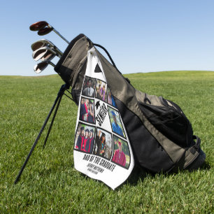 Benutzerdefinierter Vater des Senior-Absolventen 8 Golfhandtuch