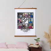 Benutzerdefinierter Vater des Senior-Absolventen 8 Wandteppich Mit Holzrahmen (Schlafzimmer)