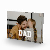Benutzerdefinierter Vater Established Modern Bold Fotoblock (Rechts)