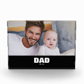 Benutzerdefinierter Vater etabliert modern Fotoblock (Vorderseite)