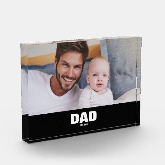 Benutzerdefinierter Vater etabliert modern Fotoblock (Links)