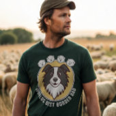 Benutzerdefinierter Vater für Border Collie T-Shirt