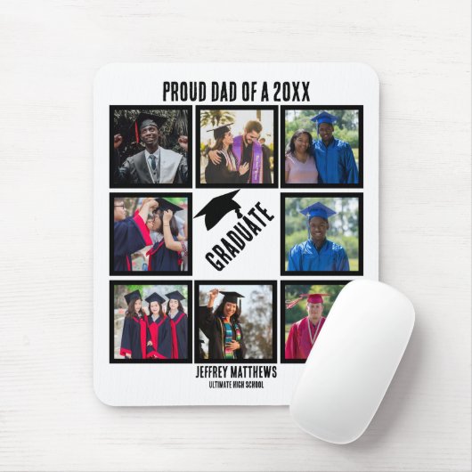 Benutzerdefinierter Vater für den Abschluss FotoCo Mousepad (Mit Mouse)