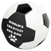 Benutzerdefinierter Vater für personalisierte Hund Fußball (Dreiviertel)