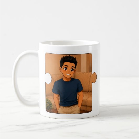Benutzerdefinierter Vater-Kaffeebecher Personalisi Kaffeetasse (Links)