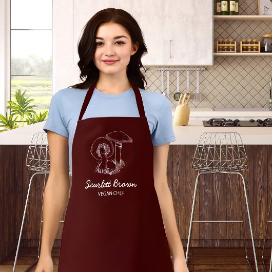 Benutzerdefinierter Veganer Koch Schürze