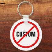 Benutzerdefinierter verbotener Schlüsselanhänger g (Vorderseite)