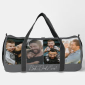 Benutzerdefinierter Vier-FotoCollage Bester Vater  Duffle Bag (Vorderseite)
