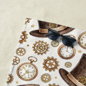 Benutzerdefinierter viktorianischer Steampunk-Hut Strandtuch (Beispiel)