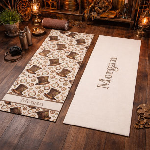 Benutzerdefinierter viktorianischer Steampunk-Hut Yogamatte