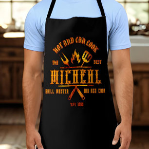 Benutzerdefinierter Vintage-Chef Foodie Kochgrillm Schürze