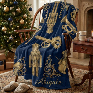Benutzerdefinierter Vintage-Nussknacker Elegantes Fleecedecke