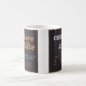 Benutzerdefinierter Vintager Foto Save the Date Kaffeetasse (Mittel)