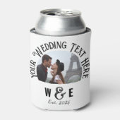 Benutzerdefinierter Vintager Text kann Gastgeschen Dosenkühler (Kanne Vorderseite)