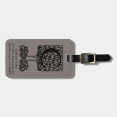 Benutzerdefinierter Vintager Viktorianischer Monog Gepäckanhänger (Vorderseite horizontal)