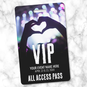 Benutzerdefinierter VIP-All-Access-Pass-Event Ausweis