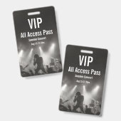 Benutzerdefinierter VIP-All-Access-Pass-Konzertaus Ausweis (Vorder- & Rückseite)