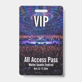 Benutzerdefinierter VIP-All-Access-Pass-Konzertaus Ausweis